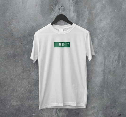 White WTF St t-shirt
