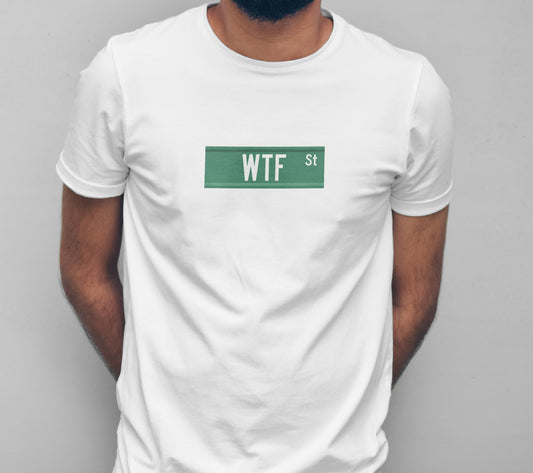 White WTF St t-shirt